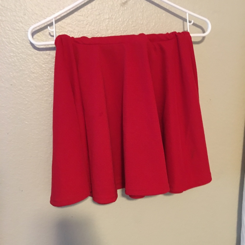 Red skirt